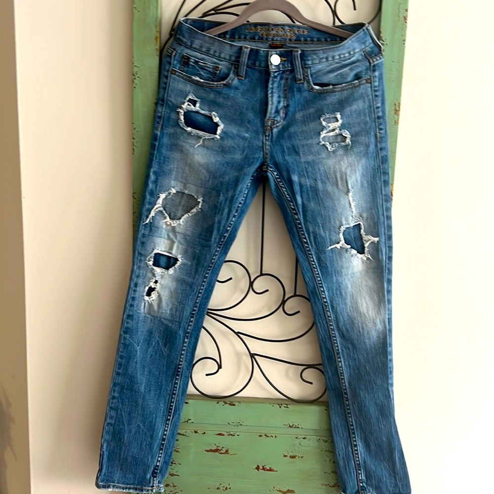 🐲🐲🐲 AMERICAN EAGLE OUTFITTERS SKINNY JEANS GUC SIZE 30x32 🐲🐲🐲